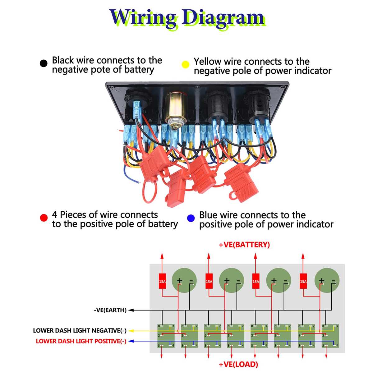 marine 12v switch panel wiring diagram marine 12v switch panel wiring diagram