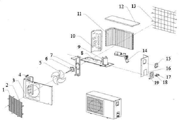 mini split parts diagram