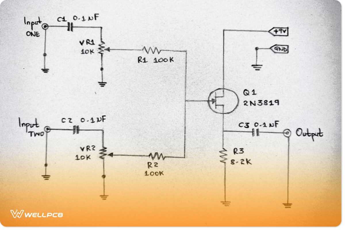 mixer circuit diagram