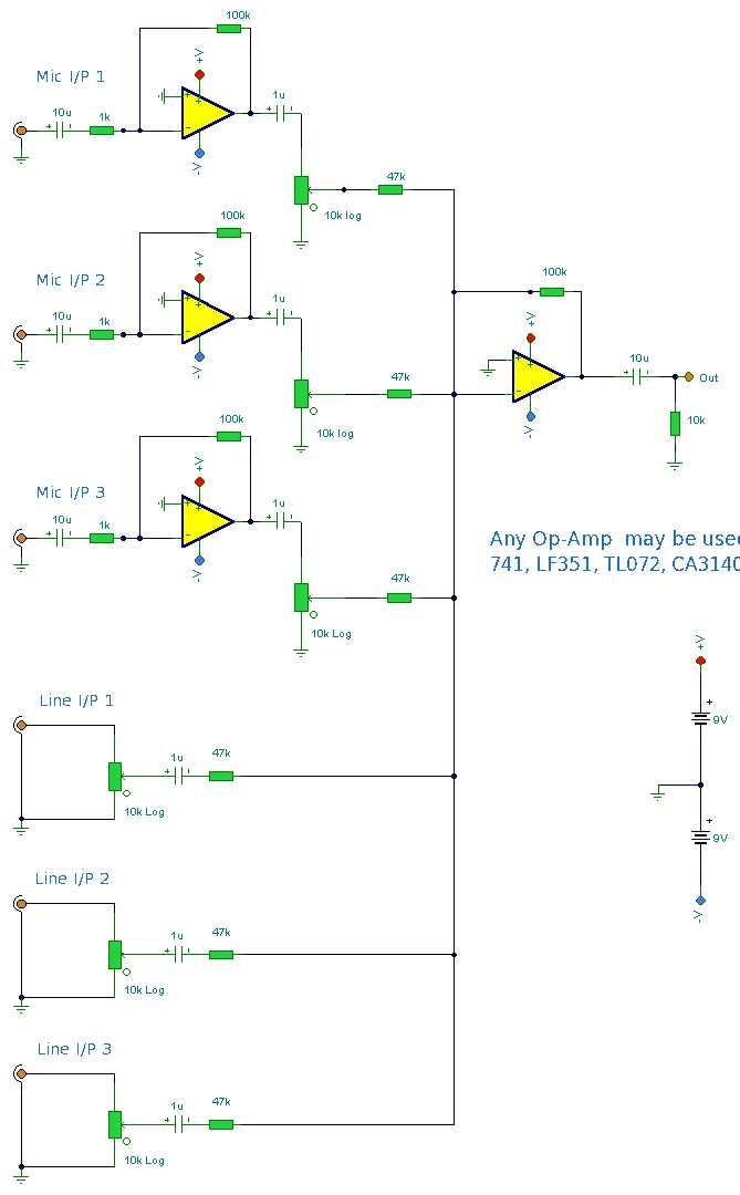 mixer circuit diagram