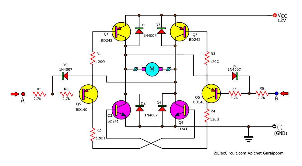 motor circuit diagram