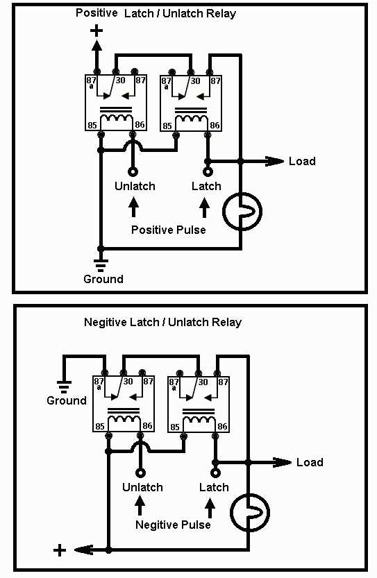 latching relay wiring diagram