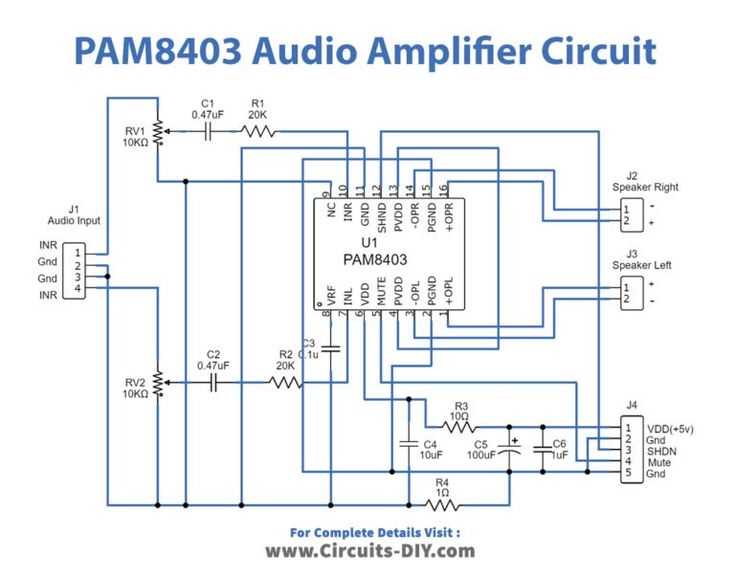pam8403 circuit diagram