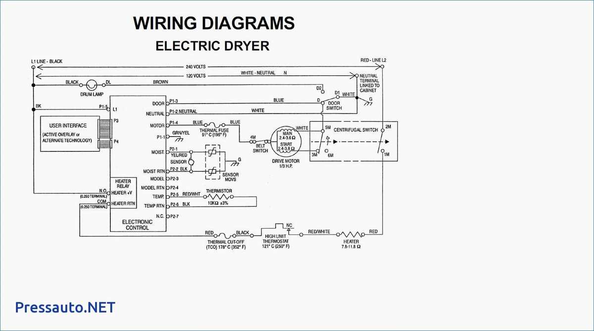 kenmore wiring diagram dryer