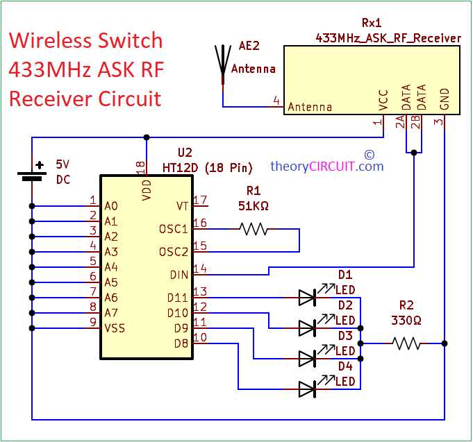 ht12e circuit diagram