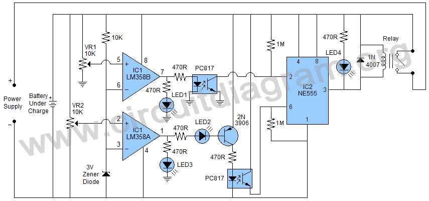 battery charger diagram circuit