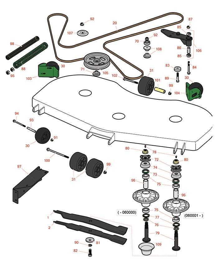 john deere z950m parts diagram