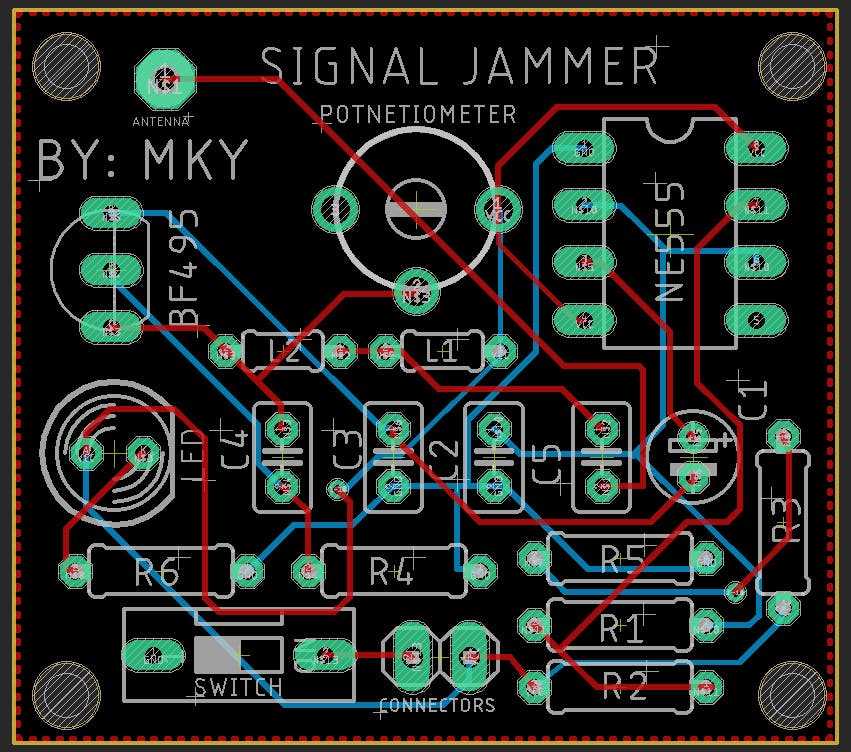 phone jammer circuit diagram
