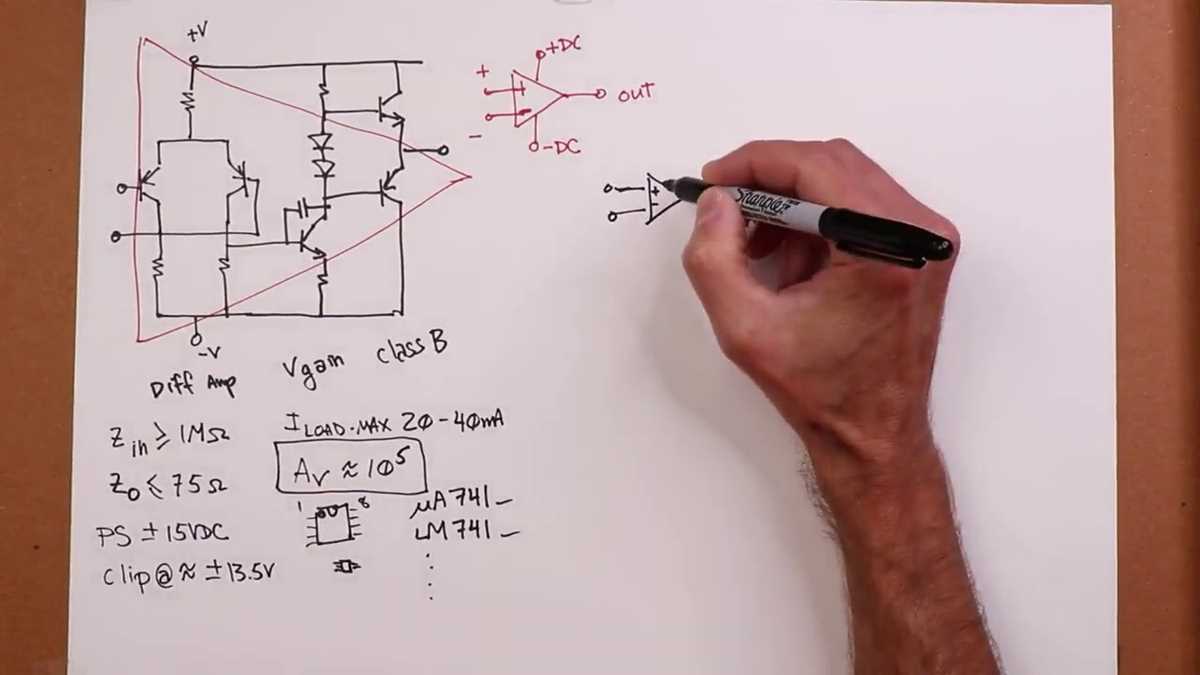 op amp internal circuit diagram