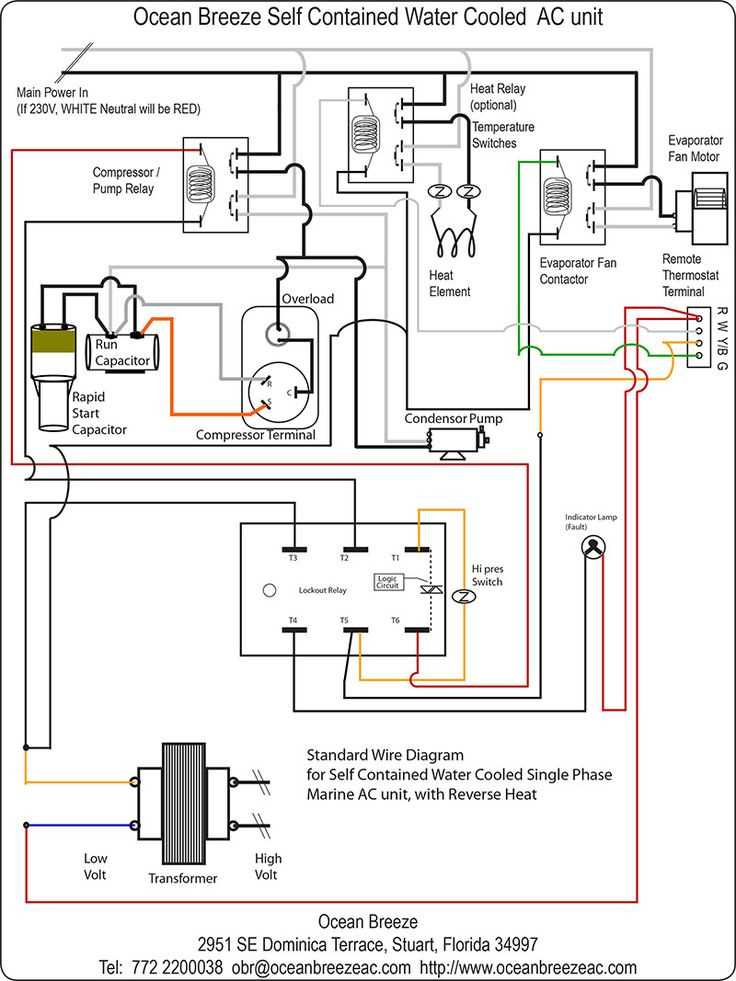 air conditioner contactor wiring diagram