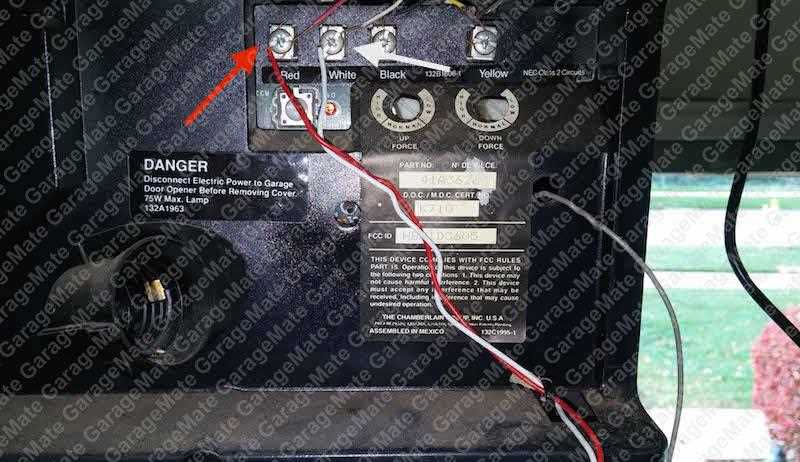 wiring diagram liftmaster garage door opener