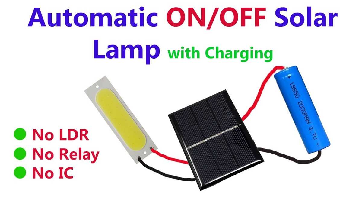 automatic solar light circuit diagram
