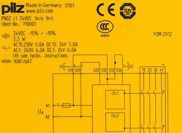 pilz safety relay circuit diagram pilz safety relay circuit diagram