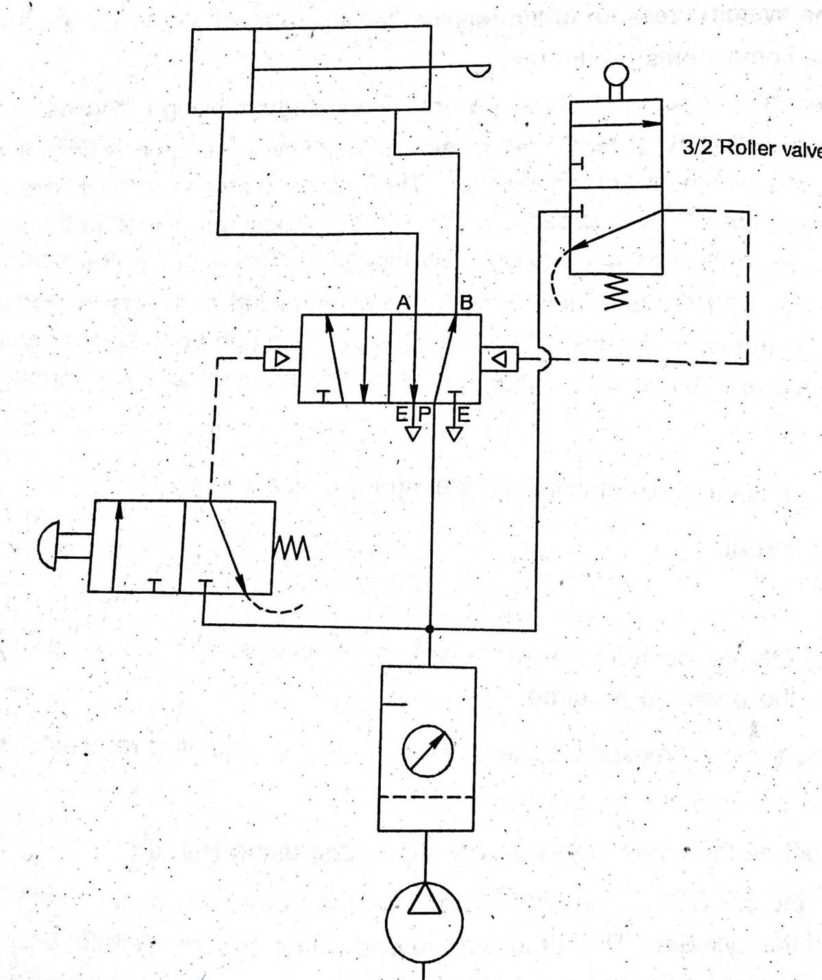 pneumatic cylinder circuit diagram pneumatic cylinder circuit diagram