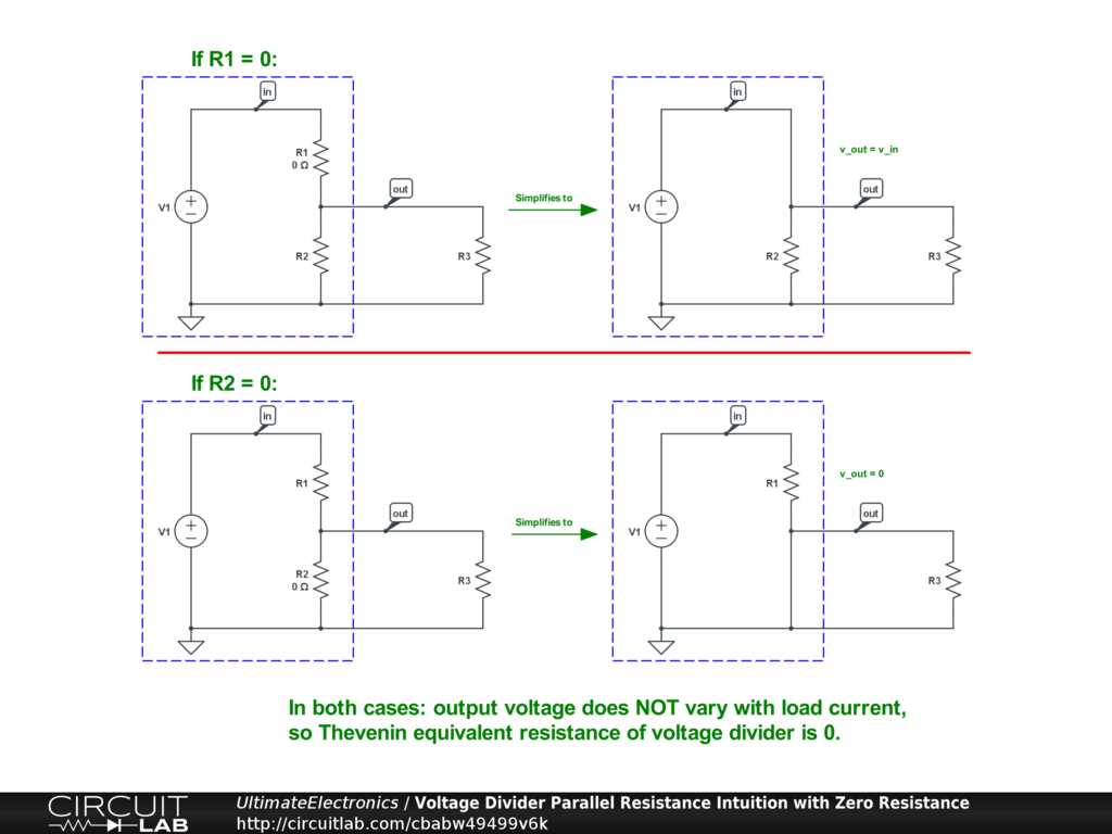potential divider circuit diagram