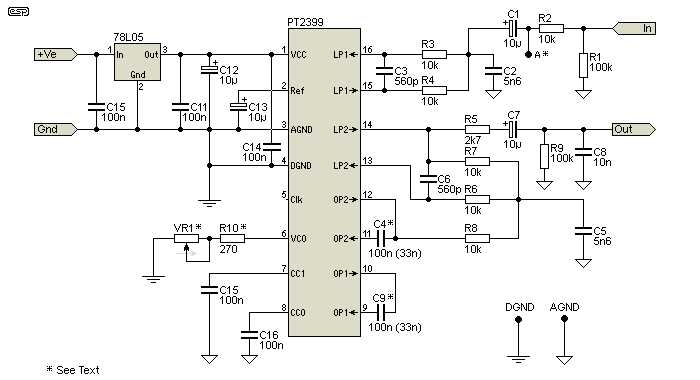 pt2399 ic circuit diagram