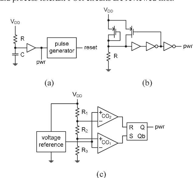 power on reset circuit diagram