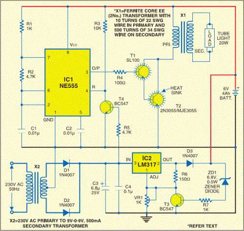 circuit diagram of led tube light