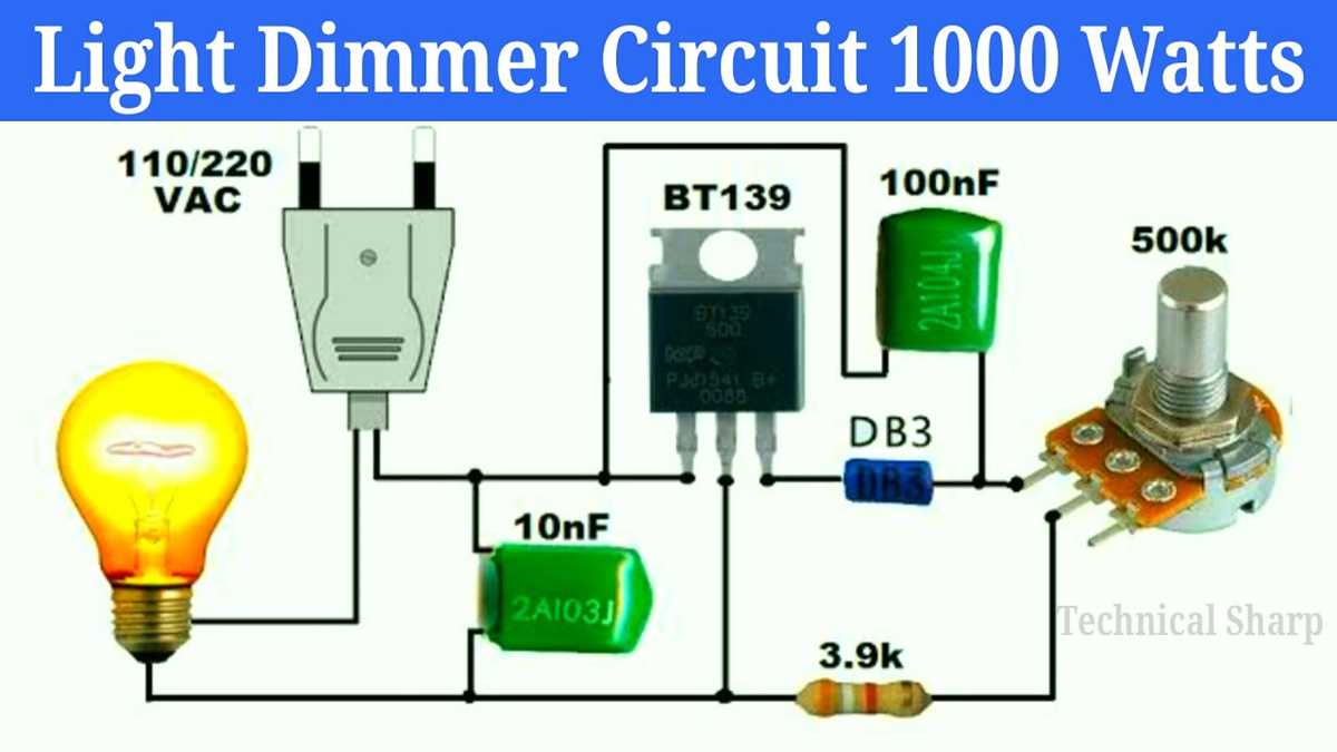 led light dimmer circuit diagram