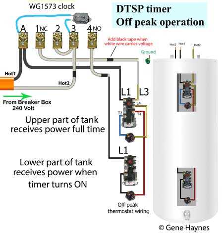 wiring diagram of water heater