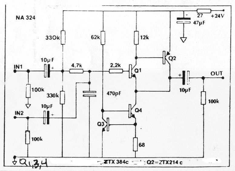active crossover circuit diagram