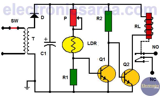 relay diagram circuit