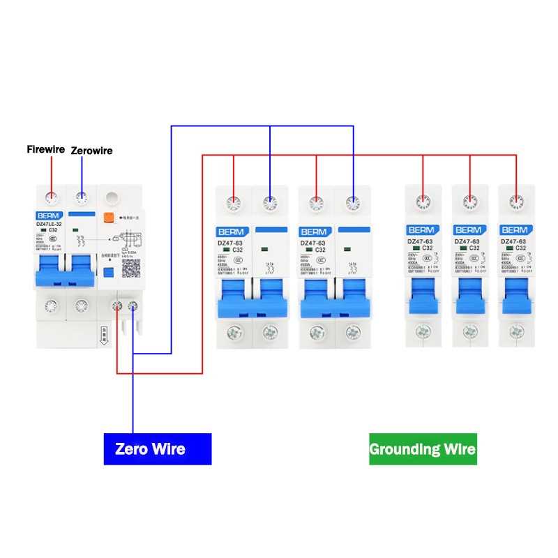 double pole circuit breaker wiring diagram