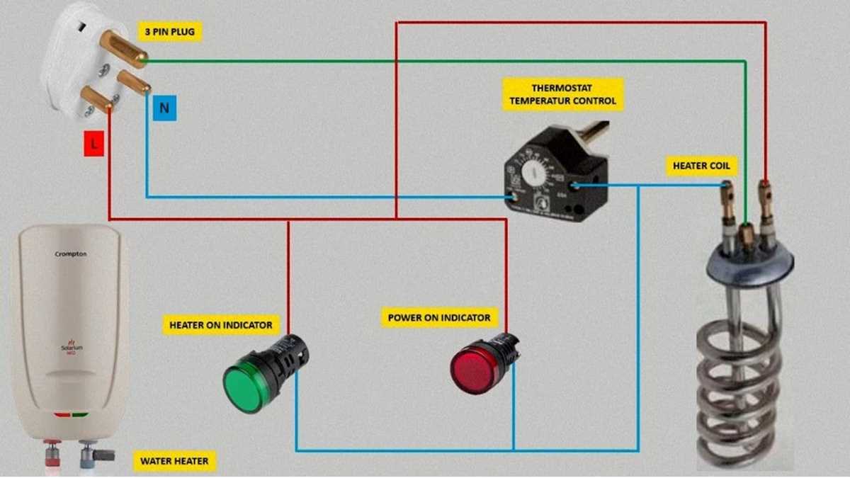 wiring diagram of water heater