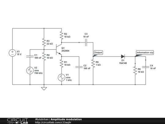 amplitude modulation circuit diagram amplitude modulation circuit diagram