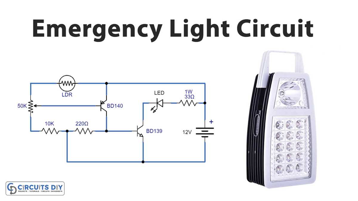 emergency light diagram circuit