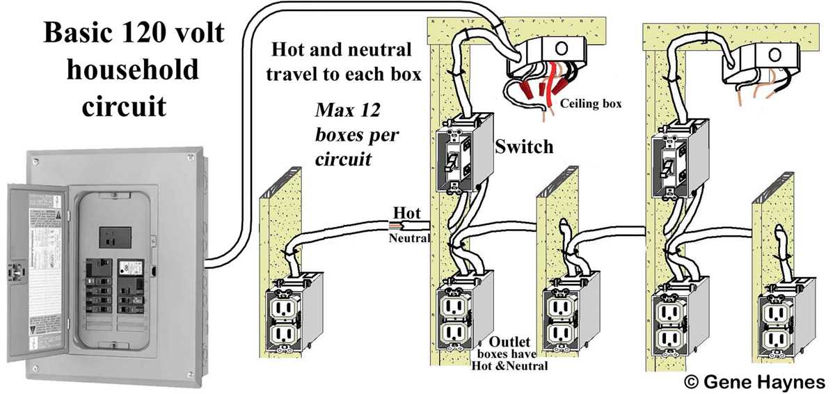 simple room electrical wiring diagram