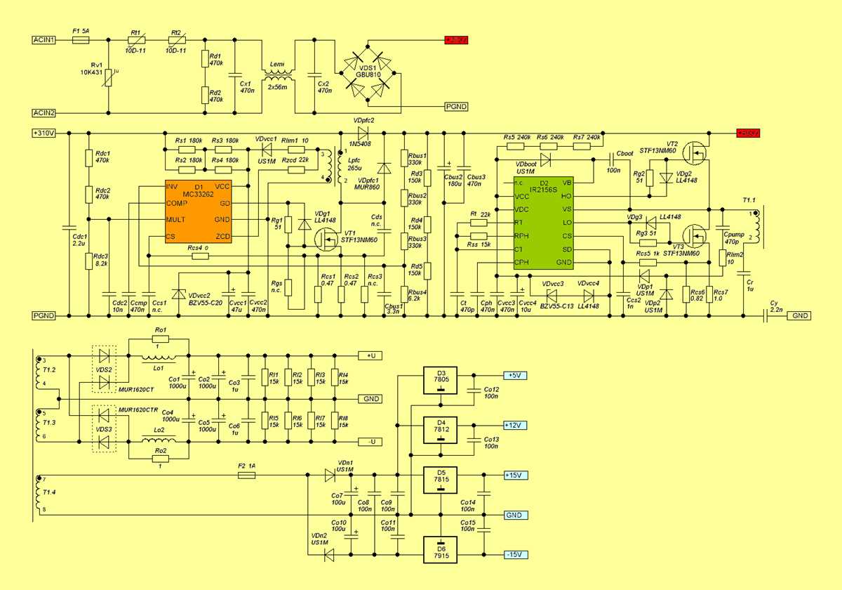 smps circuit diagram