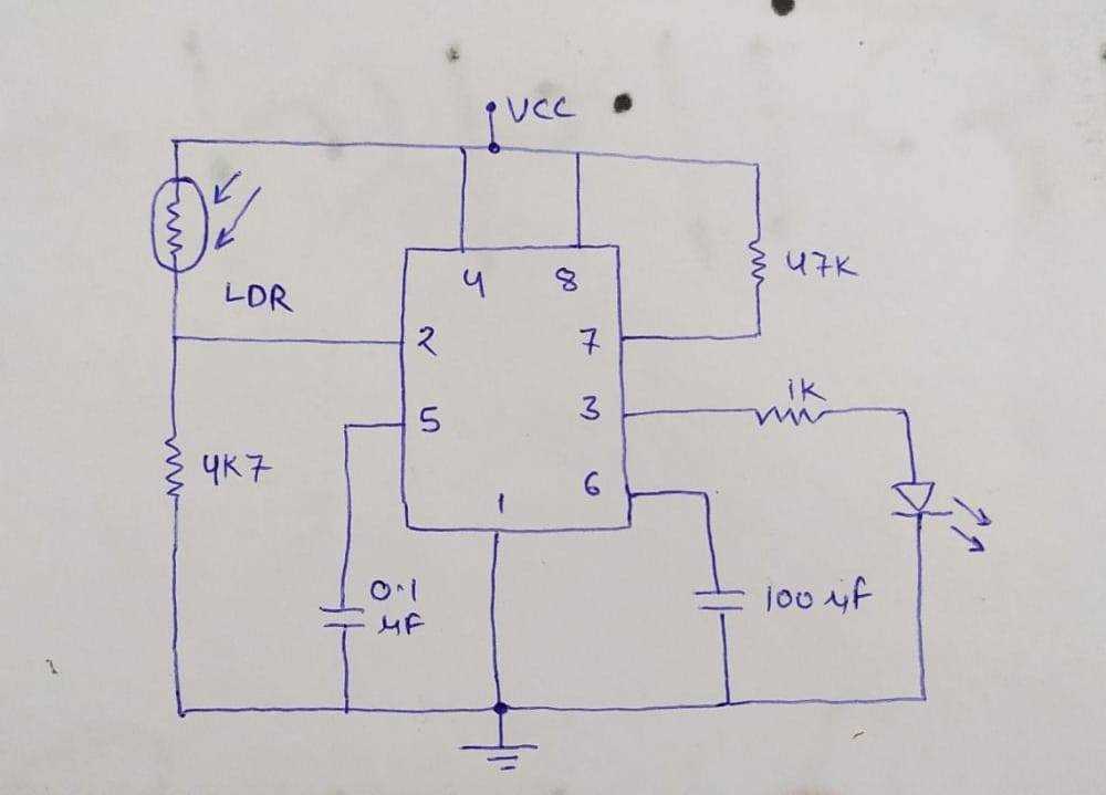 automatic street light circuit diagram