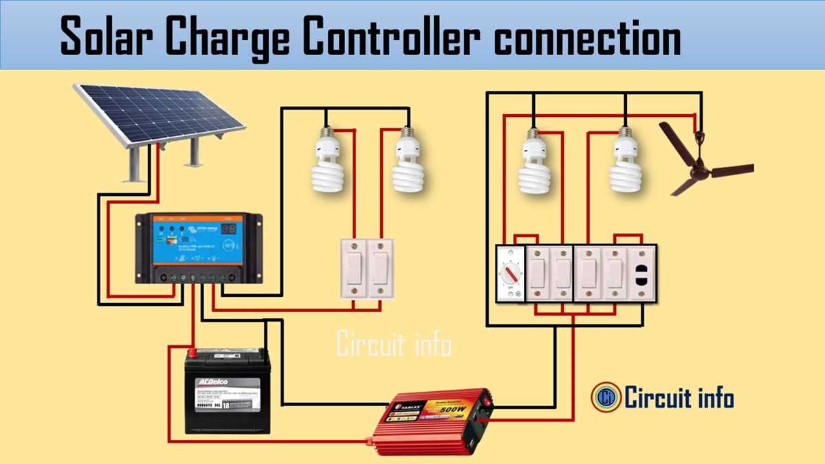 solar charge controller wiring diagram