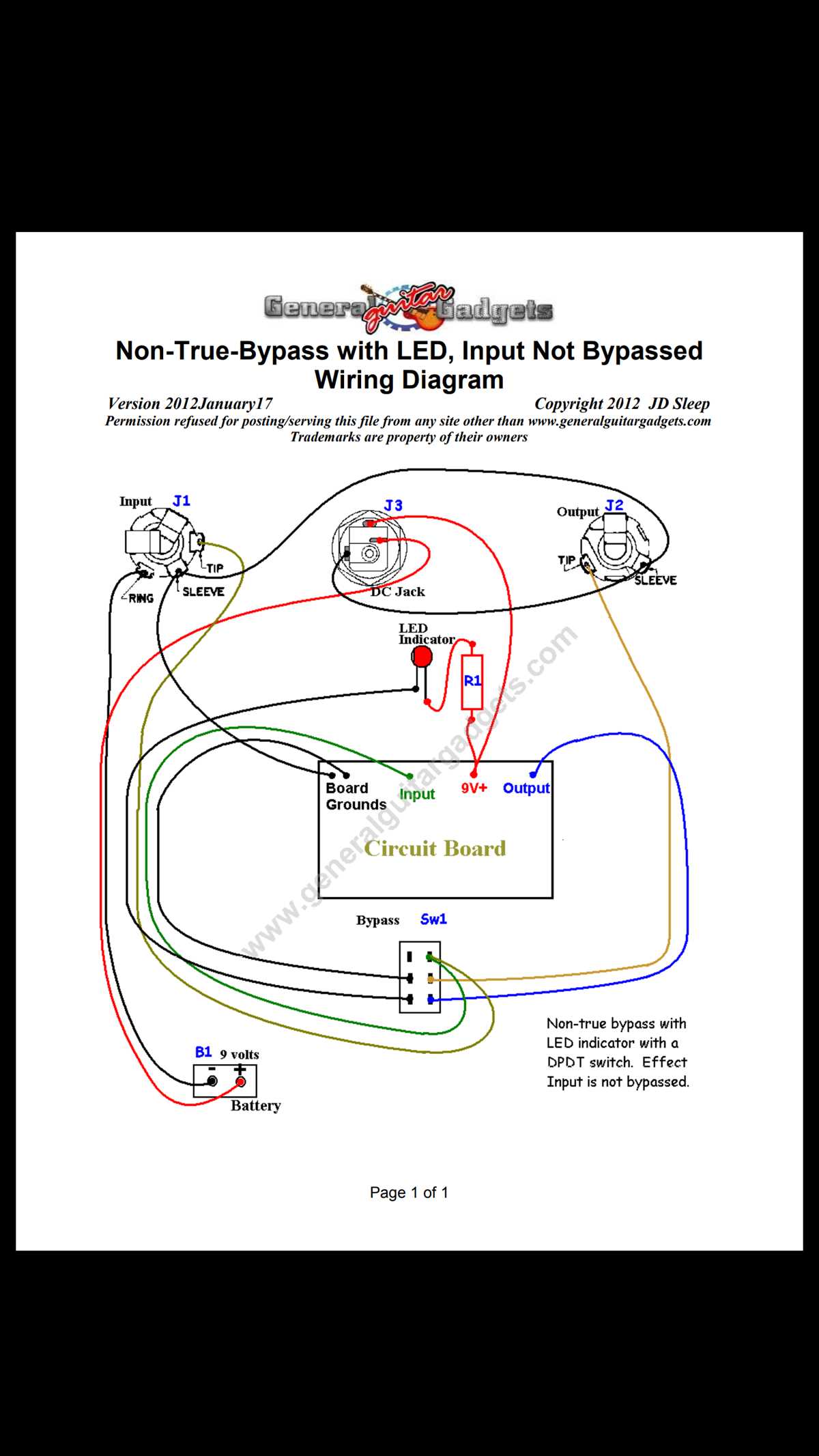 dpdt switch wiring diagram