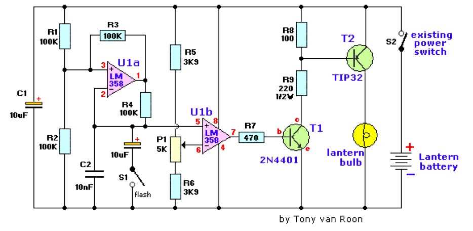 car flasher circuit diagram