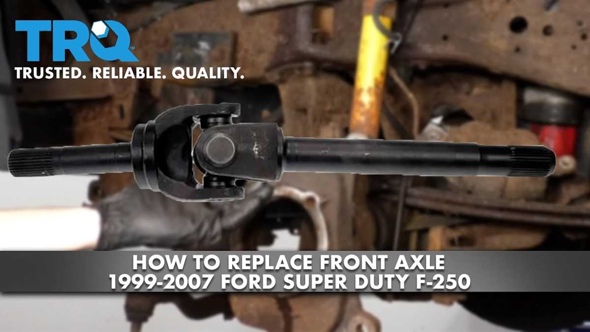 super duty ford f250 front axle parts diagram
