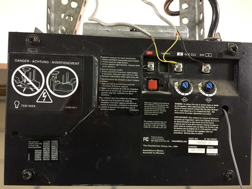 wiring diagram liftmaster garage door opener