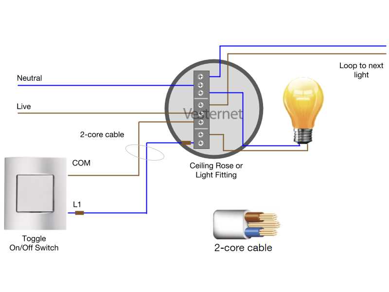 ceiling rose circuit diagram