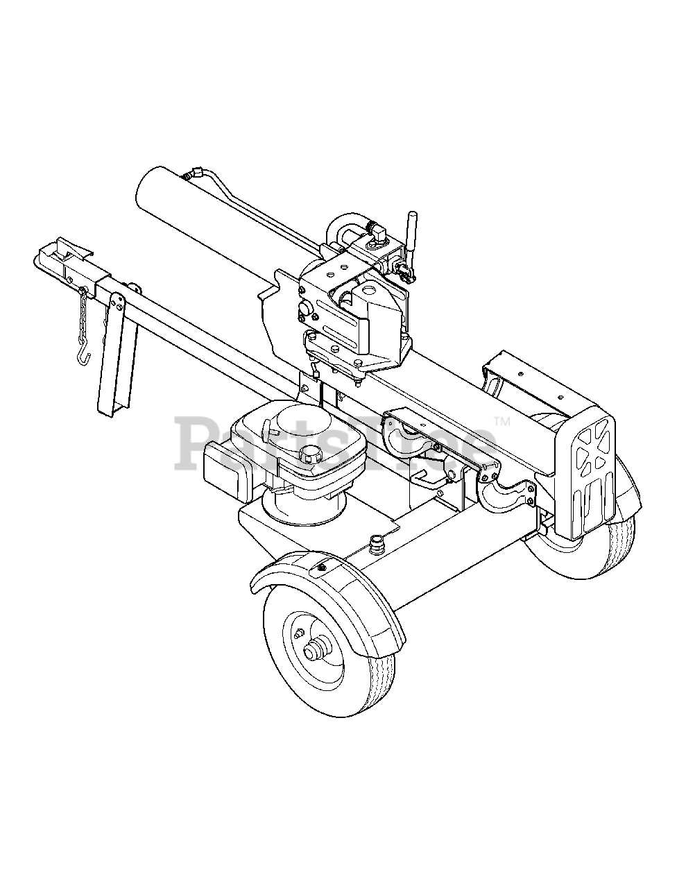 troy bilt 27 ton log splitter parts diagram