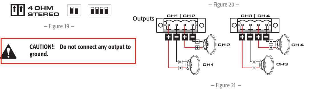 bridged 4 channel amp wiring diagram