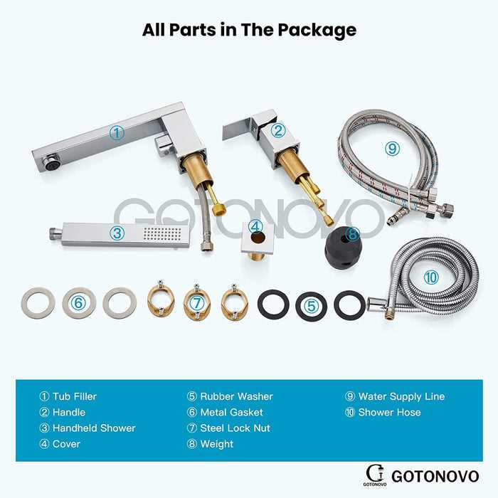 tub faucet parts diagram