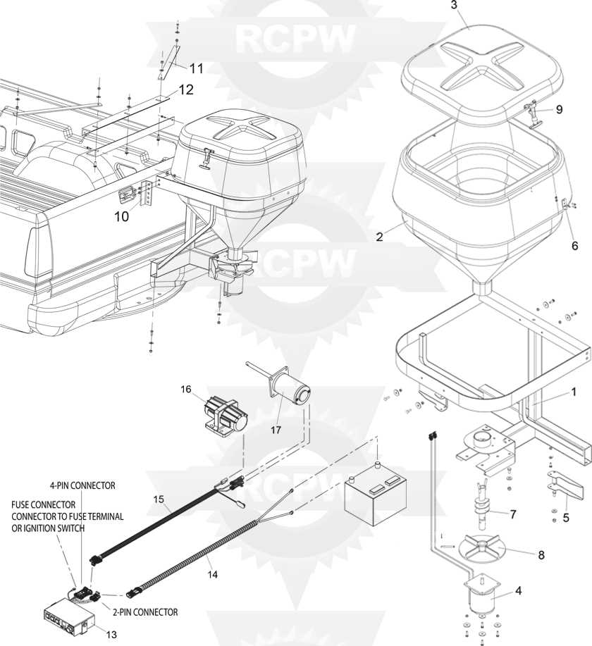 western tornado salt spreader parts diagram