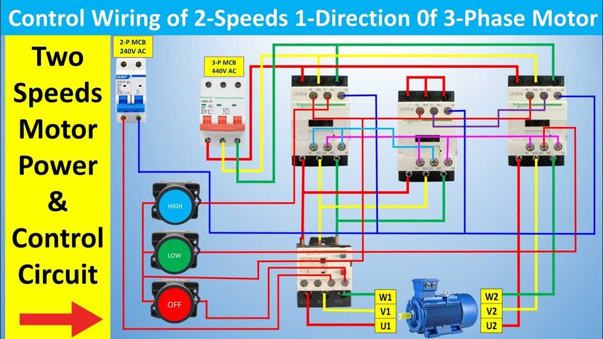 two speed motor wiring diagram