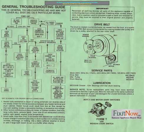 wiring diagram for ge electric dryer