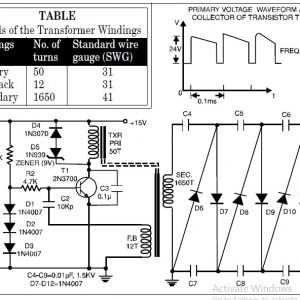 high voltage circuit diagram