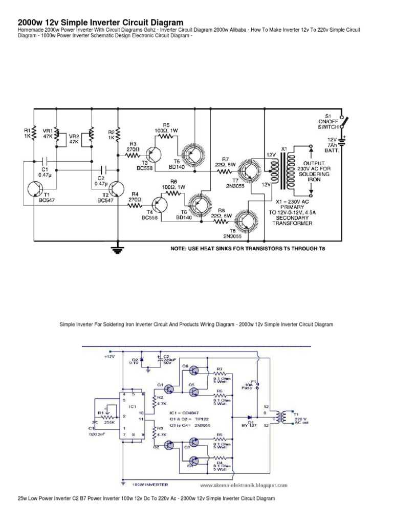 power inverter circuit diagram