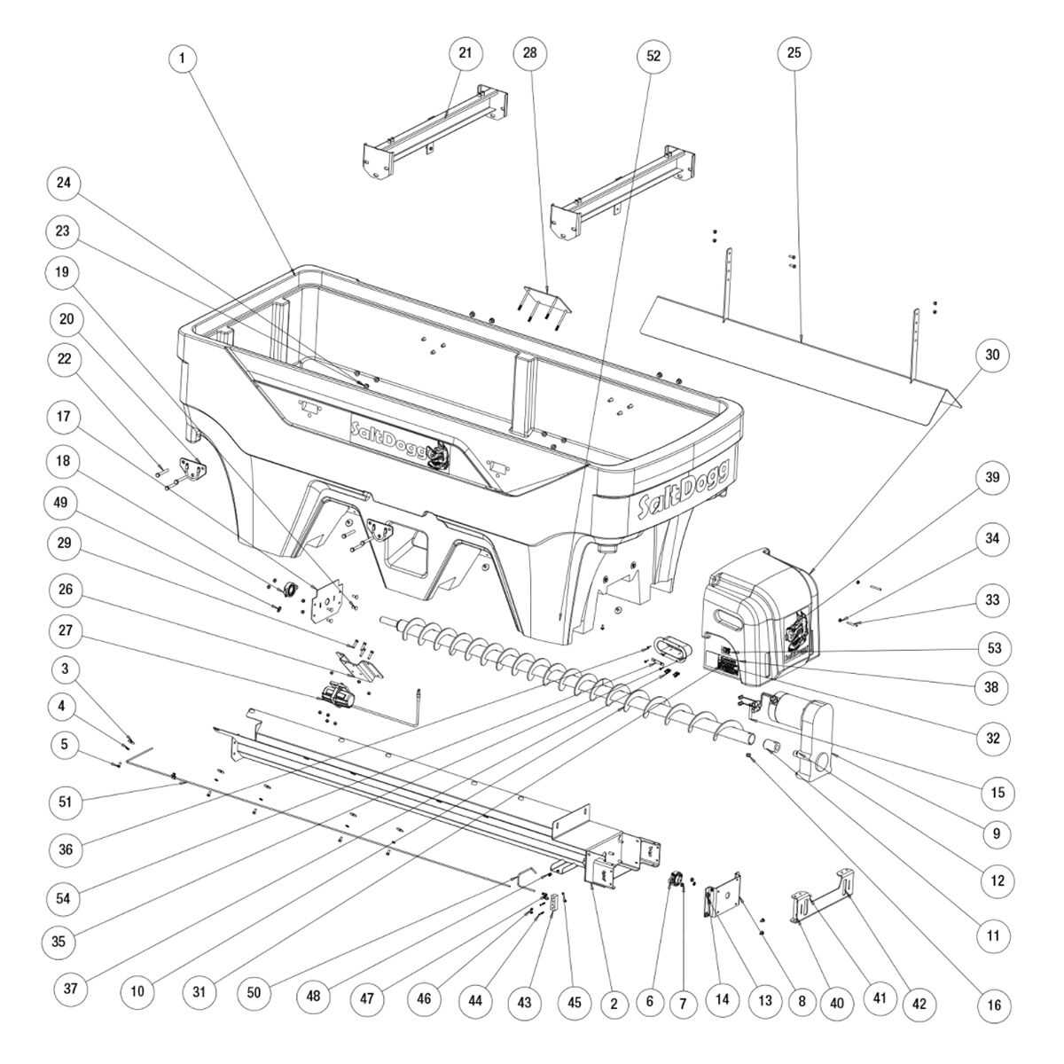 western tornado salt spreader parts diagram