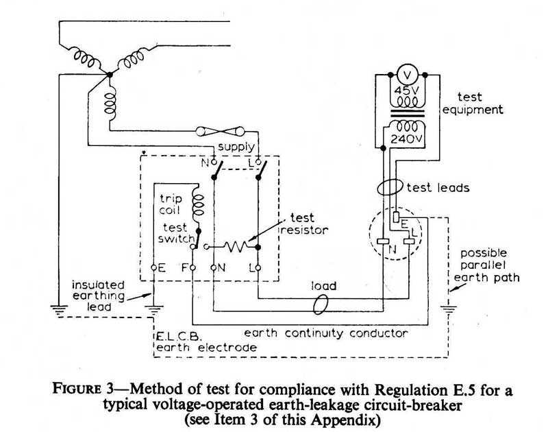 earth leakage circuit breaker connection diagram