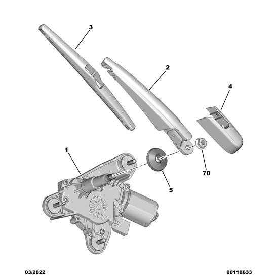windshield wiper parts diagram